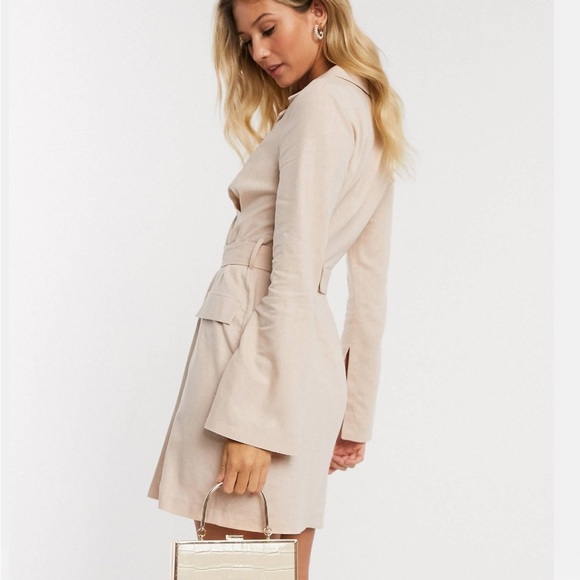 Blazer dress with belt - Picture 4 of 6